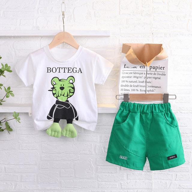 Quiet Tiger Print T-Shirt + Shorts