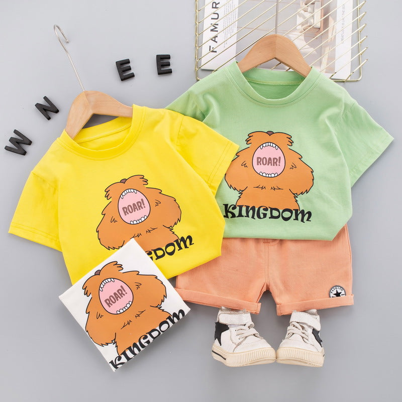 Naughty Cartoon Roar Bear T-Shirt + Shorts